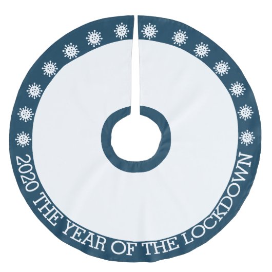 2020ロックダウンの年 ブラッシュドポリエステルツリースカート (正面)