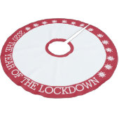 2020ロックダウンの年 ブラッシュドポリエステルツリースカート (アングル)