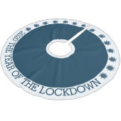 2020ロックダウンの年 ブラッシュドポリエステルツリースカート (アングル)