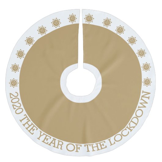 2020ロックダウンの年 ブラッシュドポリエステルツリースカート (正面)