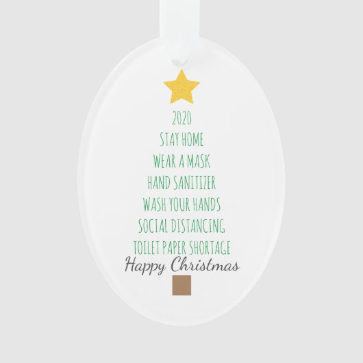2020ロックダウンクリスマスフォト オーナメント (正面)