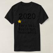 2020ワンスター非常に悪い Tシャツ (デザイン正面)