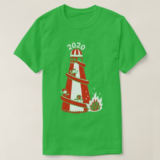 2020下向き緩和曲線 Tシャツ (デザイン正面)