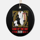 2020中国の年の生まれ誕生日 セラミックオーナメント (左)