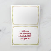 2020中国の年新年おめでとう カード (内部)