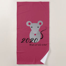 2020中国の年新年 ビーチタオル