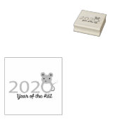 2020中国の年新年 ラバースタンプ (押印)