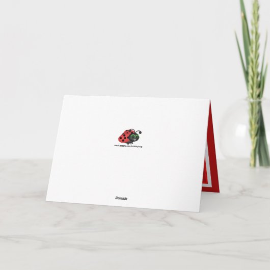 2020中国の年明けの鼠と赤い花 シーズンカード (裏面)