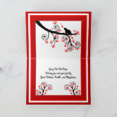 2020中国の年明けの鼠と赤い花 シーズンカード (内部)