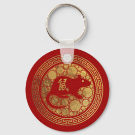 2020中国の年〔占星術の〕十二宮図年 キーホルダー