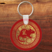 2020中国の年〔占星術の〕十二宮図年 キーホルダー (正面)