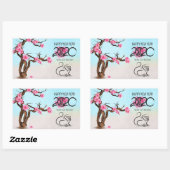 2020中国の年〔占星術の〕十二宮図年 長方形シール (シート)