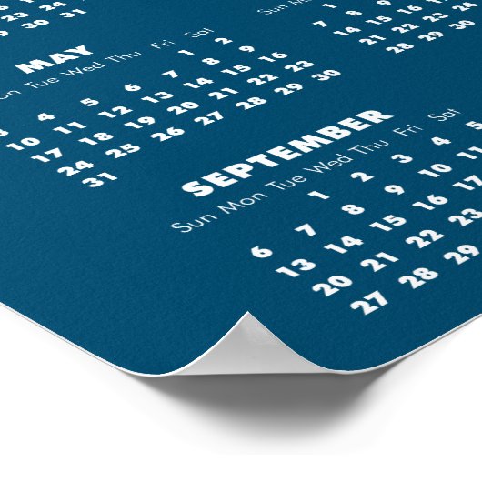 2020予定表の写真と名前 ポスター (角)