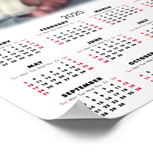 2020予定表の写真 ポスター (角)