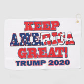 2020保年アメリカ素晴らしトランプ ゴルフタオル (横)