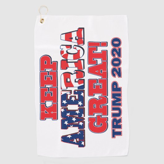 2020保年アメリカ素晴らしトランプ ゴルフタオル (正面)