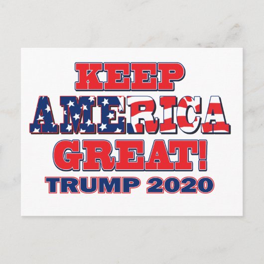 2020保年アメリカ素晴らしトランプ ポストカード (正面)