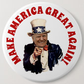 2020保年アメリカ素晴らしトランプ 缶バッジ (正面)