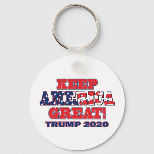 2020保年再びアメリカ素晴らしトランプ キーホルダー (正面)