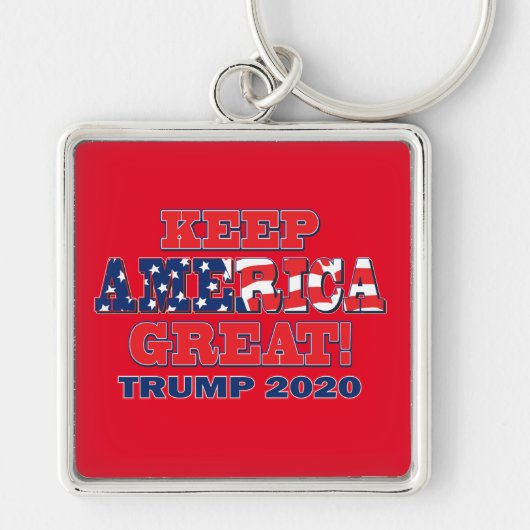 2020保年再びアメリカ素晴らしトランプ キーホルダー (正面)