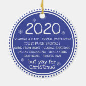 2020吸が、クリスマスブルーはYay セラミックオーナメント (裏面)