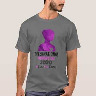 2020国際的年の女性の日はEqual Marc Tシャツ