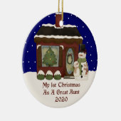 2020大叔母として私の第1クリスマス セラミックオーナメント (右)