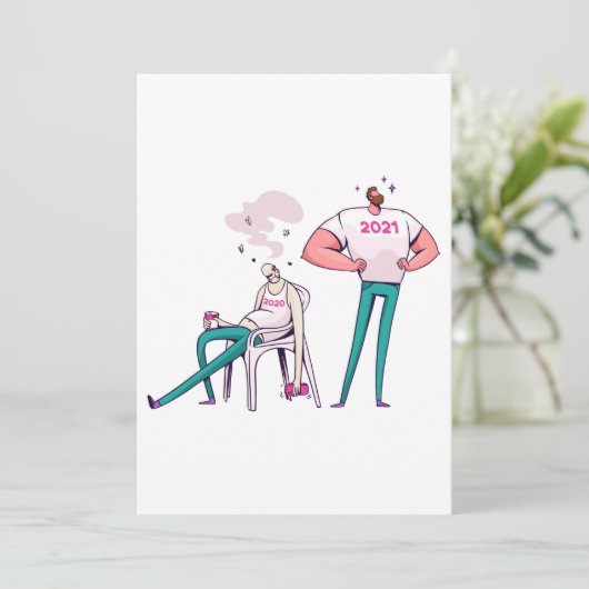 2020対2021 おもしろい 招待状 (スタンド正面)