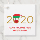 2020小妖精や小人顔マスクの休日を着て/クリスマス フェイバータグ (正面)