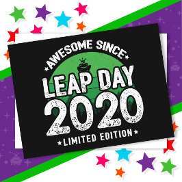 2020年うるう年2月29日誕生日最高！ ポストカード