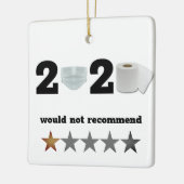 2020年おもしろいのクリスマス不良 セラミックオーナメント (左)