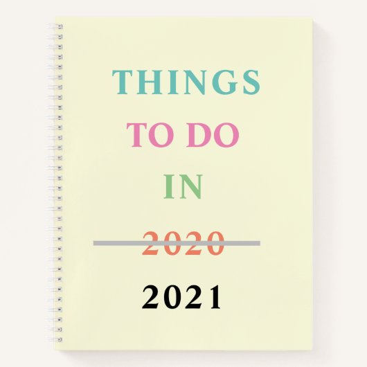 2020年おもしろいのコロナウイルス2021年に行うべき贈り物 ノートブック (正面)