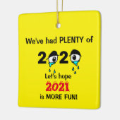 2020年おもしろいの新年 セラミックオーナメント (左)