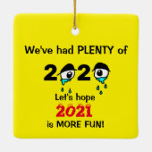 2020年おもしろいの新年 セラミックオーナメント (裏面)