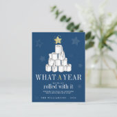 2020年おもしろいクリスマスツリートイレ紙 シーズンポストカード (スタンド正面)