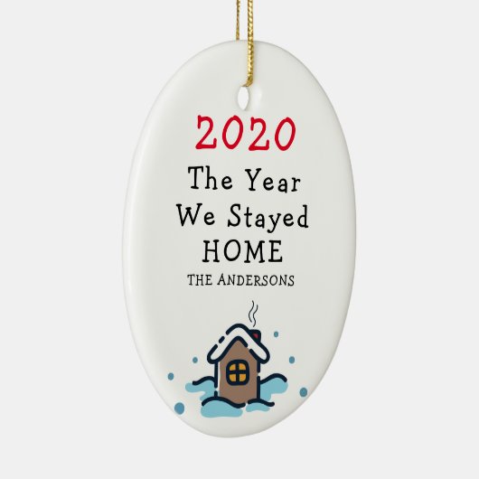 2020年おもしろいパンデミック・クリスマス セラミックオーナメント (右)