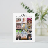 2020年おもしろい写真コラージュを思い出す ポストカード (スタンド正面)