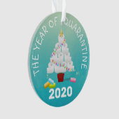 2020年おもしろい検疫クリスマスツリー オーナメント (正面)