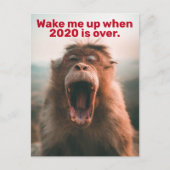 2020年おもしろい検疫 – 終わったら起こしてくれ ポストカード (正面)