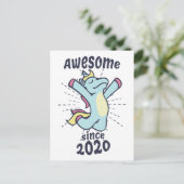 2020年から素敵な子 - 誕生日ユニコーン ポストカード (スタンド正面)