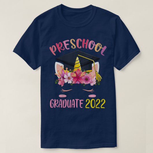 2020年かわいいユニコーンの幼稚園大学院生クラス Tシャツ (デザイン正面)
