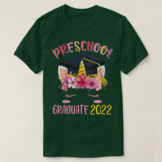 2020年かわいいユニコーンの幼稚園大学院生クラス Tシャツ (デザイン正面)