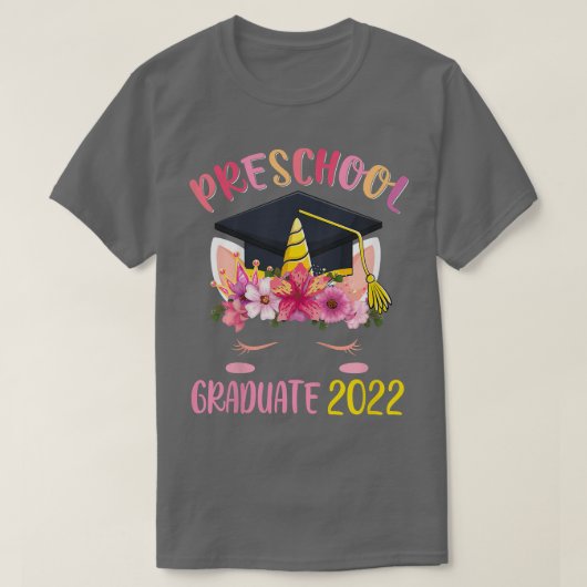 2020年かわいいユニコーンの幼稚園大学院生クラス Tシャツ (デザイン正面)