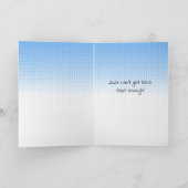 2020年について「憂鬱」なユーモアを込めた手描きレトロガール カード (内部)