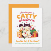 2020年には猫のクリスマスおもしろいを食べる (正面/裏面)