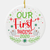 2020年に初めて覚えるパンデミック セラミックオーナメント (裏面)