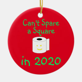 2020年に正方形を確保できない セラミックオーナメント
