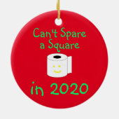 2020年に正方形を確保できない セラミックオーナメント (裏面)