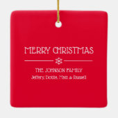 2020年にCOVIDの仮面おもしろい動物を拾い上げた セラミックオーナメント (裏面)