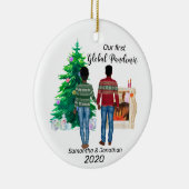 2020年のアフリカ系アメリカ人初の世界的流行病 セラミックオーナメント (右)